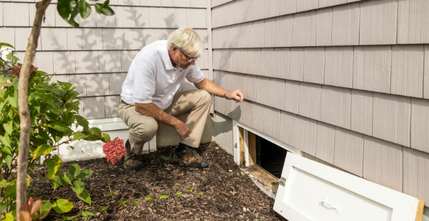 clean a crawl space